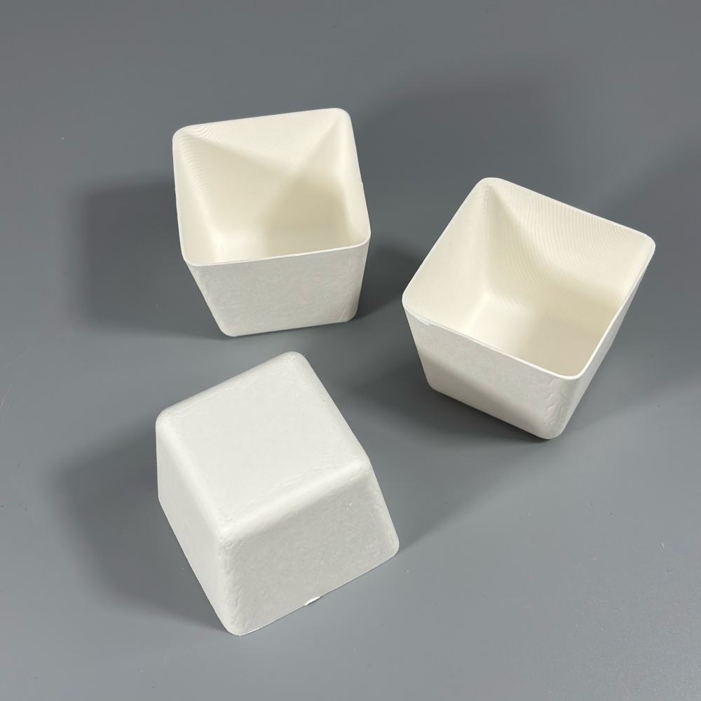 Custom Biodegradable Molded Pulp Tea Square Box