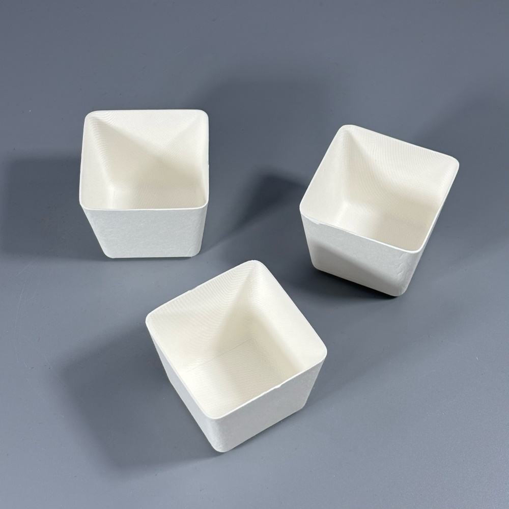 Custom Biodegradable Molded Pulp Tea Square Box